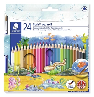 Staedtler Crayon de couleur Noris Club Aquarelle boîte de 24